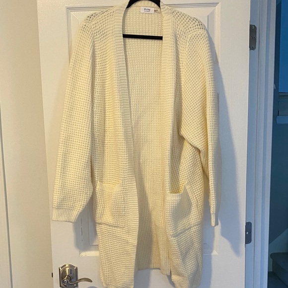 Bluivy Sweaters - Bluivy Cream Knit Cardigan
